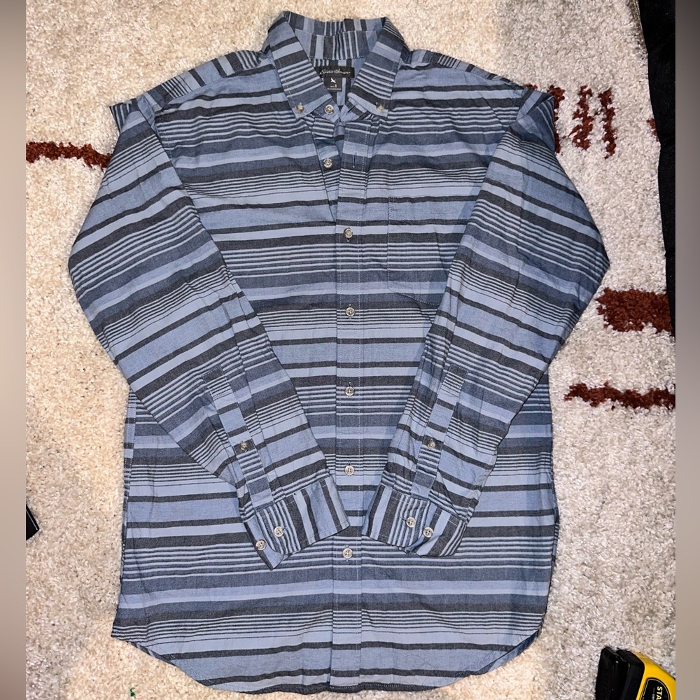 Eddie Bauer button up long sleeve flannel shirt men’s sz s